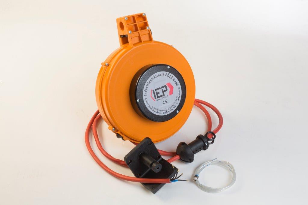 30223 Spidy AIRROLLER 12 V / 24 V Automatic cable reeling device for supplying 12 V / 24 V power and compressed air